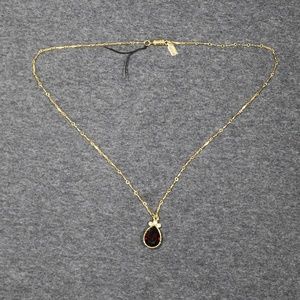 vintage costume jewelry 1928 gold tone red crystal Necklace